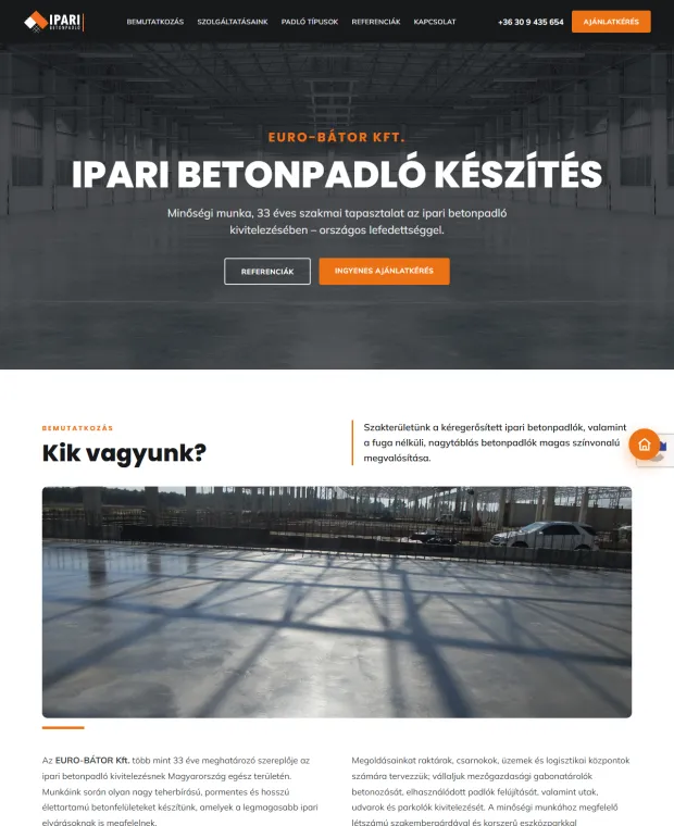Ipari Betonpadló