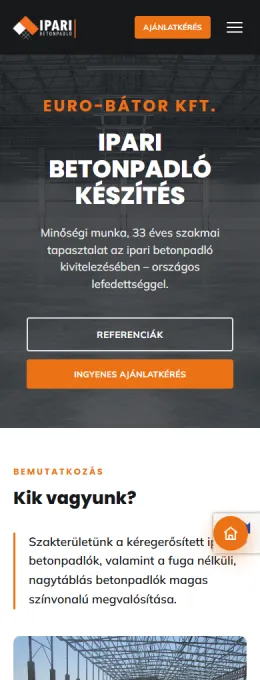 Ipari Betonpadló